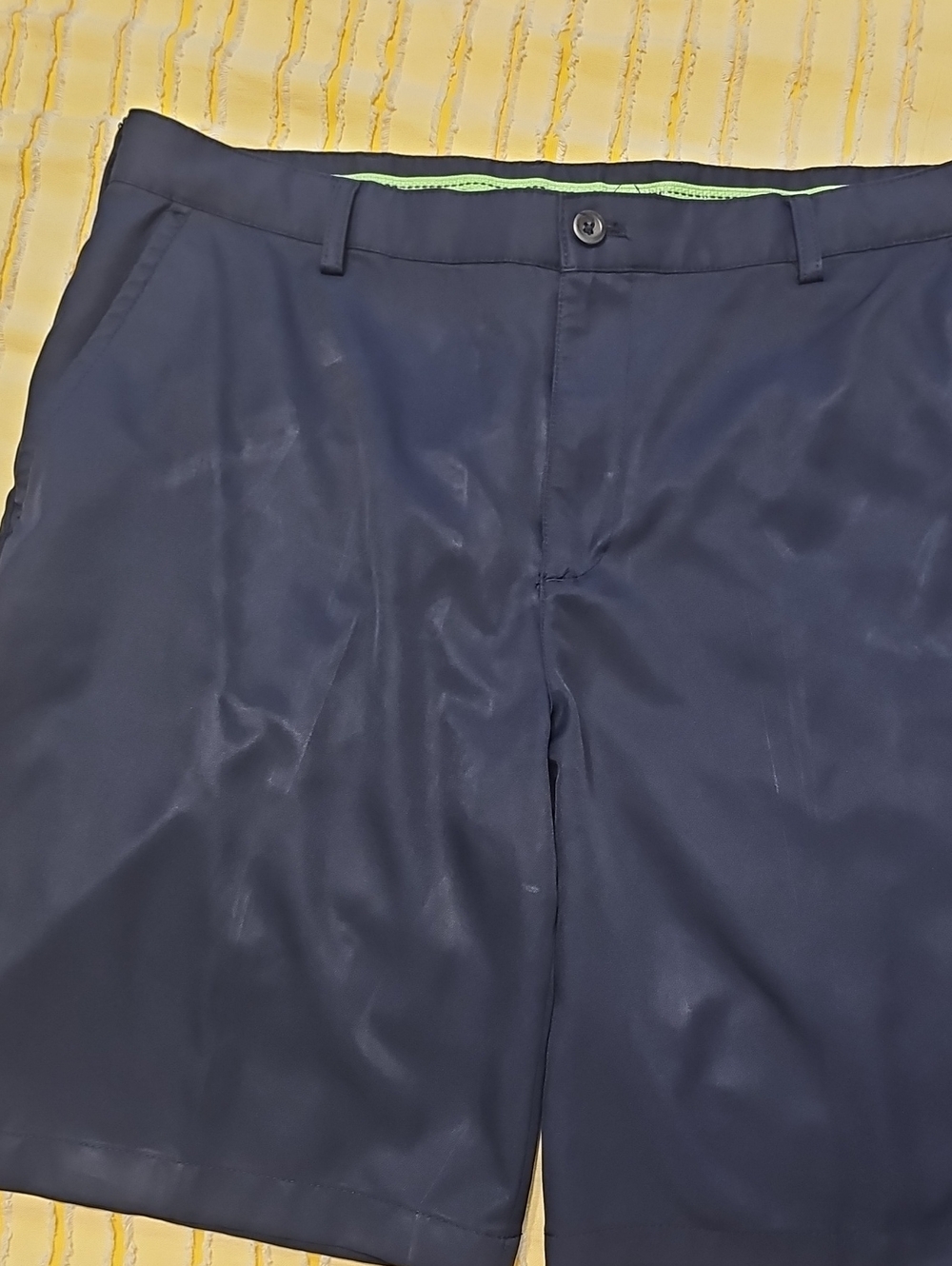 Izod Navy Shorts with Lime Green Trim